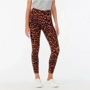 J.Crew Leopard High Rise 7/8 Legging XS